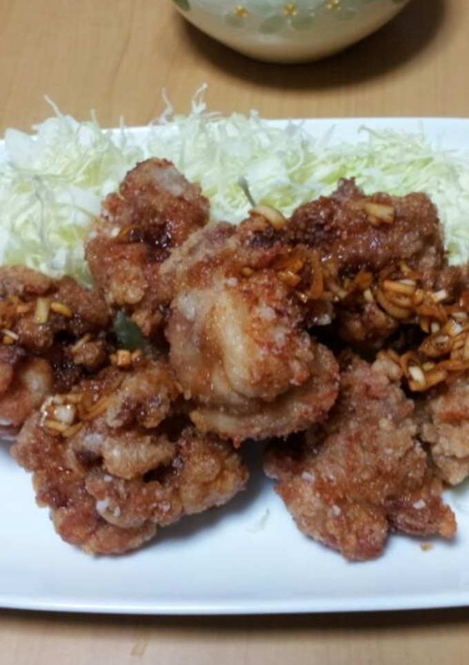 サクサク鶏の唐揚げ　ねぎソースをかけて-レシピのメイン写真