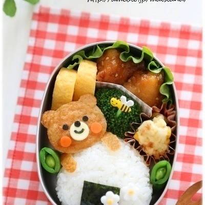 おにぎりの上のくまちゃん＊キャラ弁 by Mai＊Mai 【クックパッド 