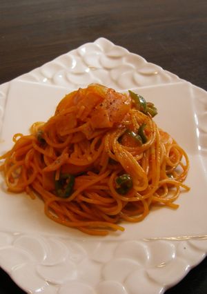 フライパン1つだけ!楽チントマトパスタ☆-レシピのメイン写真