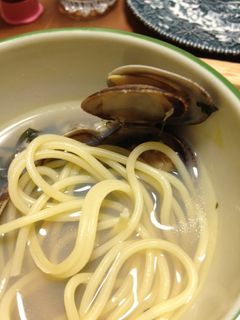 つけスパゲティ和風ボンゴレ青シソ風味-レシピのメイン写真