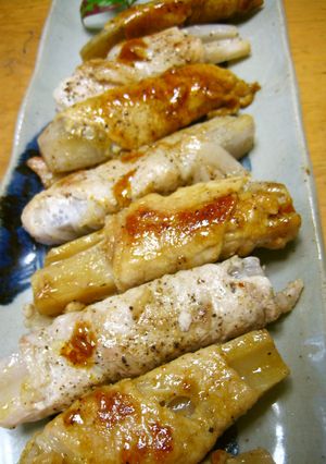 れんこんのにんにく風味の豚肉巻き-レシピのメイン写真