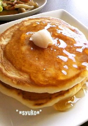 優しい口溶け*もち粉入りホットケーキ-レシピのメイン写真