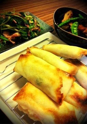 リメイク！焼きポテサラ春巻き♡-レシピのメイン写真