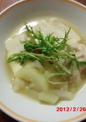 豆腐と鳥むね肉のスピード煮込み-レシピのメイン写真