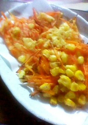 にんじんとコーンのかき揚げ-レシピのメイン写真