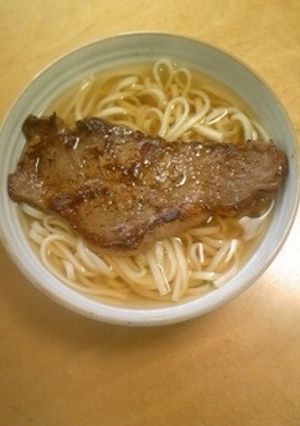 給料日後の肉うどん-レシピのメイン写真