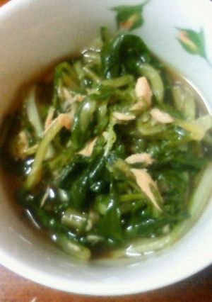 水菜とツナの煮浸し-レシピのメイン写真