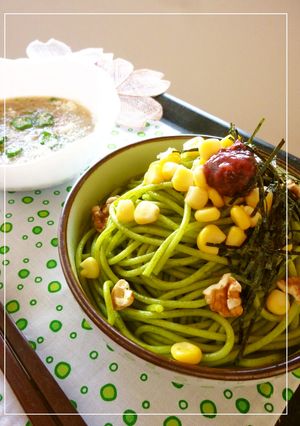 茶の香り❀　お箸で食べるつけパスタ。-レシピのメイン写真