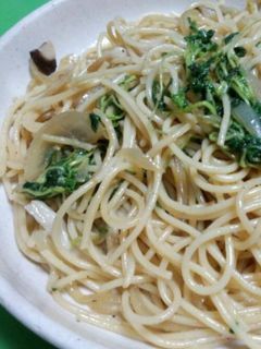 エリンギと豆苗のパスタ-レシピのメイン写真
