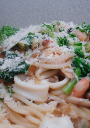✿豆板醤でペペロンチーノ風パスタ✿-レシピのメイン写真