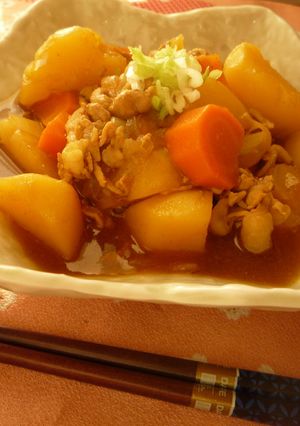圧力鍋♪ご飯に合うカレー味の肉じゃが★-レシピのメイン写真