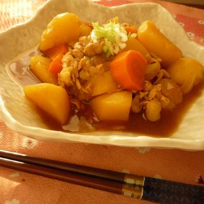 圧力鍋♪ご飯に合うカレー味の肉じゃが★