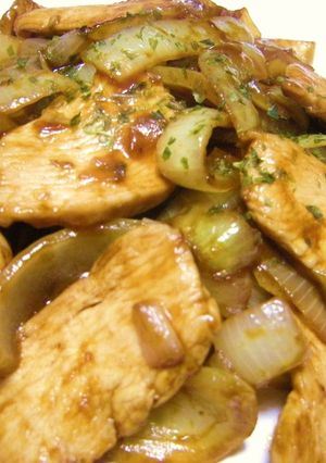 簡単❤鶏肉と玉ねぎのケチャップ炒め❤-レシピのメイン写真