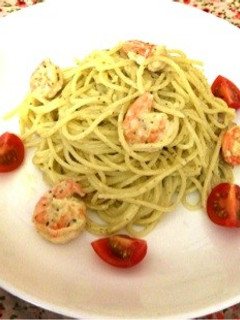 *えびのバジルクリームパスタ*-レシピのメイン写真