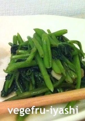簡単＆栄養満点☆豆苗の塩麹にんにく炒め-レシピのメイン写真
