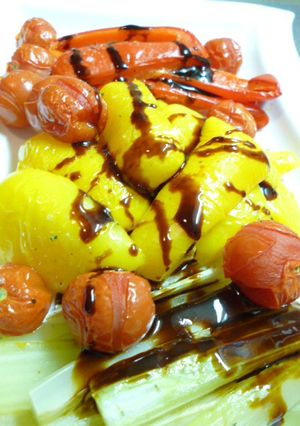 野菜のオーブン焼バルサミコ酢ドレッシング-レシピのメイン写真