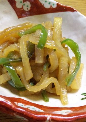 しなびた大根とピーマンのきんぴら風-レシピのメイン写真