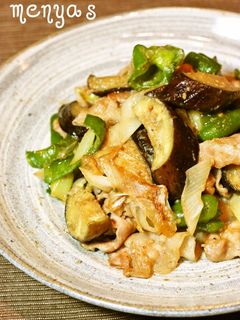 なすと豚肉のゴマ味噌炒め-レシピのメイン写真