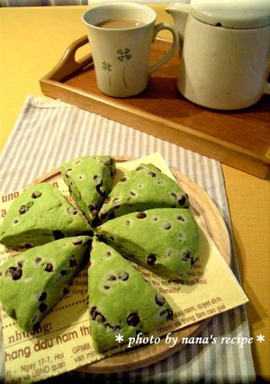 HMで春色★抹茶チョコスコーン-レシピのメイン写真