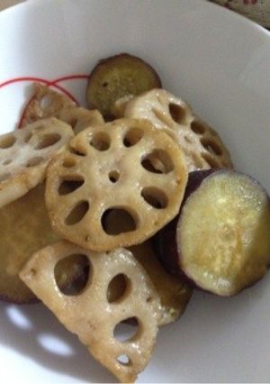 さつまいもとレンコンのキンピラ-レシピのメイン写真