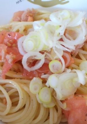 簡単！ごま油のトマト冷製パスタ＊-レシピのメイン写真