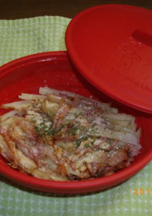 レンジで簡単、ジャーマンポテト-レシピのメイン写真