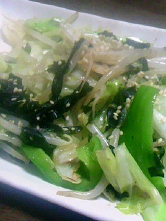 三陸わかめの塩野菜炒め-レシピのメイン写真