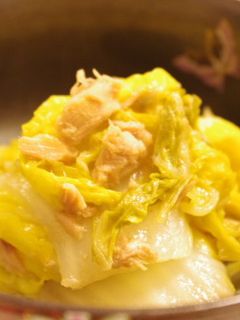 白菜とツナの煮物-レシピのメイン写真