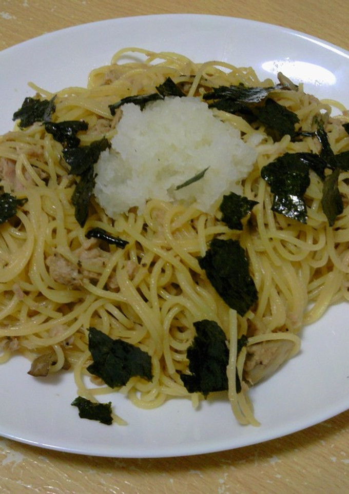ツナとマイタケの和風おろしパスタ-レシピのメイン写真