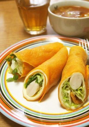 ピザ風　コナモン手巻き♪-レシピのメイン写真