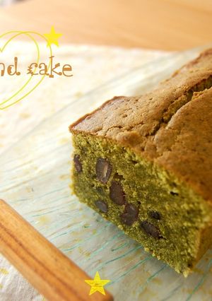 濃厚♡抹茶と甘納豆のパウンドケーキ-レシピのメイン写真