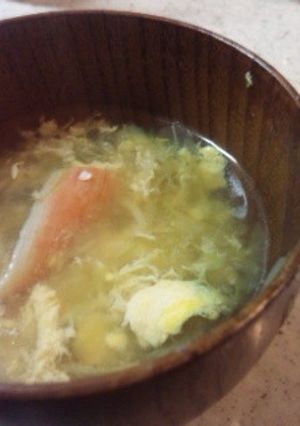 キャベツと カニかまぼこの スープ-レシピのメイン写真