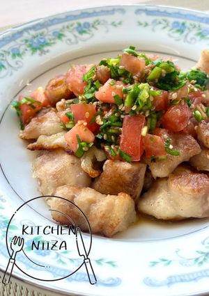 さっぱり鶏肉のトマトニラだれ-レシピのメイン写真