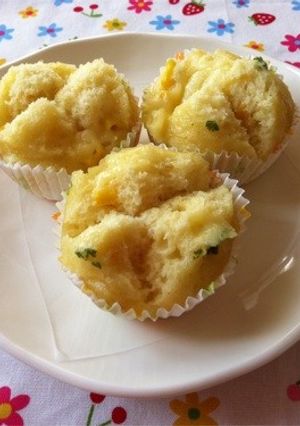 貧血予防！お子様に簡単蒸しパン☆-レシピのメイン写真