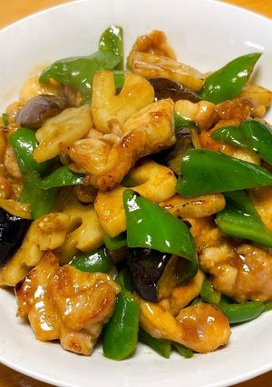 鶏肉とピーマンのオイスターソース炒め-レシピのメイン写真