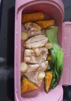 シリコンスチーマーでお一人様ランチ♪-レシピのメイン写真