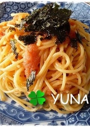 明太子スパ✿ with 韓国のり-レシピのメイン写真