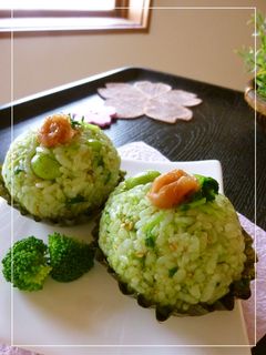 お茶漬け風 梅ワサビおにぎり-レシピのメイン写真