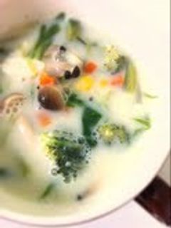 簡単♪ほっこり豆乳スープ-レシピのメイン写真