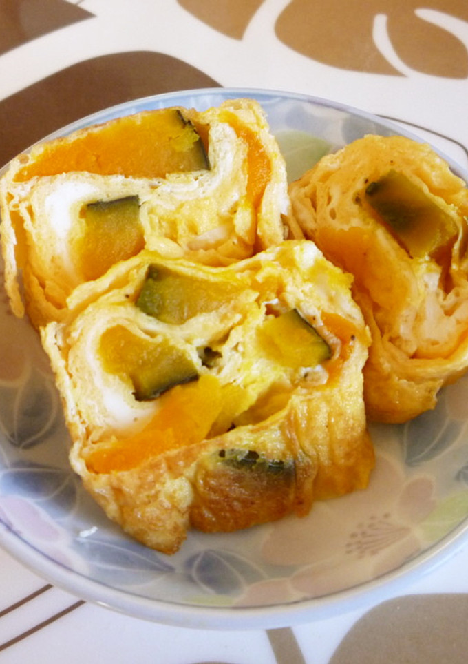 南瓜の煮物をリメイク★かぼちゃの玉子焼き-レシピのメイン写真