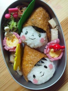 キャラ弁*帽子kidsのお稲荷さん*-レシピのメイン写真