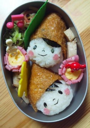 キャラ弁＊帽子kidsのお稲荷さん＊-レシピのメイン写真