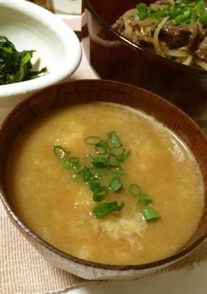 我が家の味噌汁の具☆山芋(長芋)とろろ♡-レシピのメイン写真