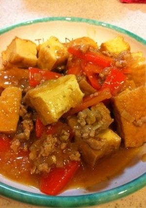 厚揚げとひき肉のオイスターソース炒め煮-レシピのメイン写真