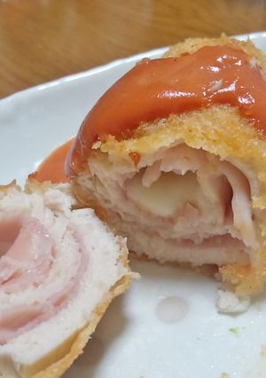 ささみロールＩＮ生ハムチーズ-レシピのメイン写真