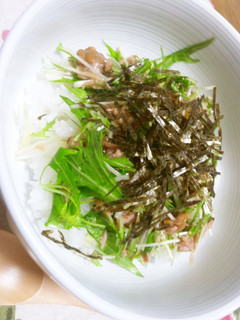 簡単☆水菜のサラダ丼-レシピのメイン写真