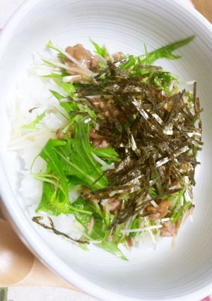 簡単☆水菜のサラダ丼-レシピのメイン写真