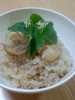 ホタテの炊き込みご飯-レシピのメイン写真