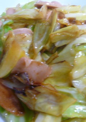朝食に・・・お手軽魚肉ソーセージ炒め-レシピのメイン写真