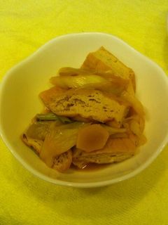 がんもどきと長ねぎのうま煮-レシピのメイン写真